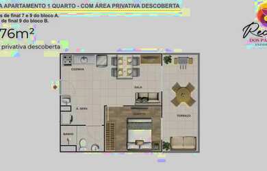 Imagem 12: RY- Apartamento 2 Quartos com Lazer Completo - Sinal R$1.000,00