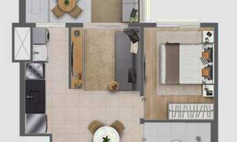 Imagem 4: Apartamento a venda de 40 m² e 57m² 1 e 2 dorm em Centro - Campinas - SP