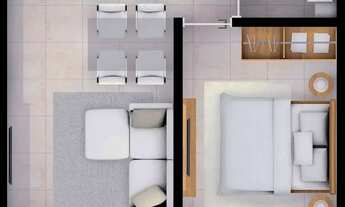 Imagem 3: Imóvel para venda possui 36 metros quadrados com 1 quarto em Muro Alto - Ipojuca - PE