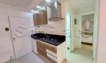 Imagem 6: Flat com 1 dormitórios, espaço funcional planta ampla com sala varanda