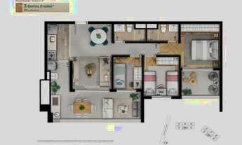 Imagem 3: Apartamento para venda com 91 m², 3 dormitórios, 1 suíte, Lapa - São Paulo - SP