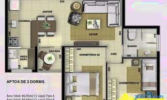 Imagem: Apartamento com 2 dormitórios à venda