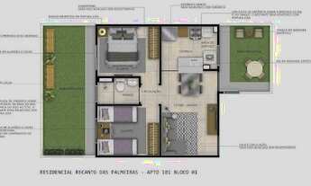 Imagem 5: Apartamento com 2 dormitórios à venda, 45 m² por R$ 169.990,00 - Messejana - Fortaleza/CE