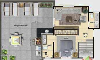 Imagem 6: Cobertura com 4 dormitórios à venda, 149 m² por R$ 839.000,00 - Planalto - Belo Horizonte