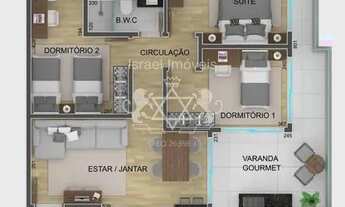 Imagem 2: Belíssimo apartamento com 3 dorm., sendo 1 suíte, 2 vagas, à venda, na Praia Massaguaçu