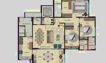 Imagem 3: Apartamento Supreme Residence, 155 m², 3 Suítes Plenas, à venda por R$ 1.295.000 - Setor B