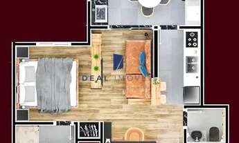 Imagem 3: Apartamentos na Planta 1 dormitório venda Sorocaba