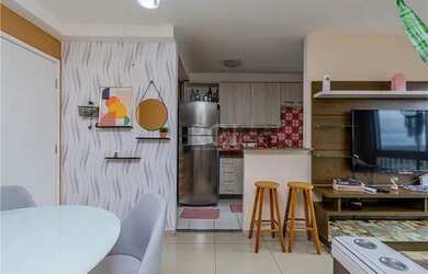 Imagem 5: Apartamento de dois dormitórios, uma vaga de garagem em condomínio com infraestrutura no b