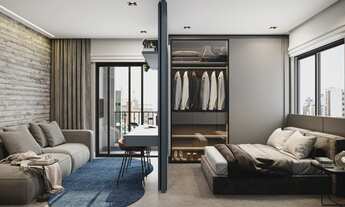 Imagem 6: Studio com 27,32m² de área privativa - Sacada com churrasqueira - Agua Verde