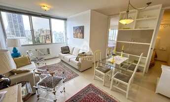 Imagem 5: SALA E QUARTO, SENDO SUÍTE, VISTA MAR E CRISTO