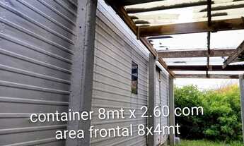 Imagem 4: Terreno de esquina 25x15.50mts com container 8X2.60 com água e luz