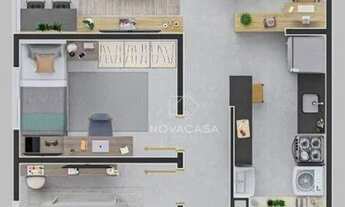 Imagem 2: Apartamento com 2 dormitórios à venda, 48 m² por R$ 246.900,00 - Céu Azul - Belo Horizonte