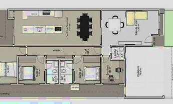 Imagem 3: Casa com 3 dormitórios à venda, 191 m² por R$ 1.380.000 - Jardim Planalto - Paulínia/SP