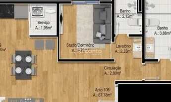 Imagem 6: Apartamento em construção, 69m² com 2 quartos em Floresta - Gramado - RS