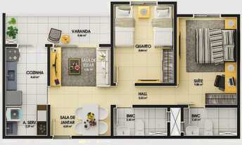 Imagem 3: D114-ILHA DO CONDE SEU APARTAMENTO COM AS MELHORES CONDIÇÕES DE PAGAMENTO