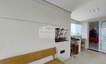 Imagem 5: Campo Belo Apartamento à venda Varanda Gourmet em andar alto com vista para o verde da áre