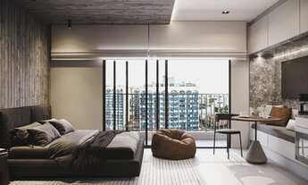 Imagem 3: Studio com 27,32m² de área privativa - Sacada com churrasqueira - Agua Verde