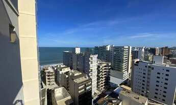 Imagem 1: Apartamento de 2 quartos, varanda com vista para o mar e área de lazer a venda na Praia do