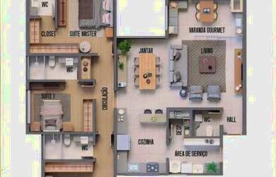 Imagem 13: Apartamento com 3 dormitórios à venda, 141 m² - Santa Doroteia - Pouso Alegre/MG