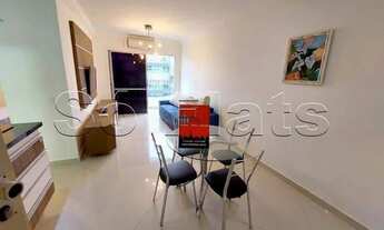 Imagem 4: Flat com 1 dormitórios, espaço funcional planta ampla com sala varanda