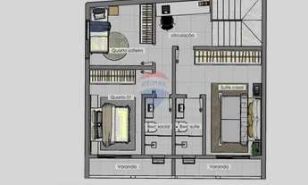 Imagem 4: Casa Moderna com 127m² e 3 Quartos em Piraquara Vila Rosa