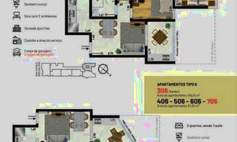 Imagem 5: Apartamento à venda, 53 m² por R$ 325.000,00 - Santa Catarina - Juiz de Fora/MG