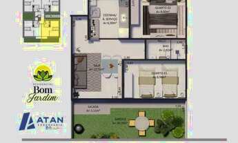 Imagem 2: Apartamento no Residencial Bom Jardim 2/4, Águas Lindas - Belém/PA