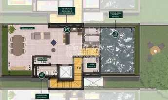 Imagem 5: Casa em condomínio 4 suítes em construção, 562 m² de área útil, à venda em região nobre do