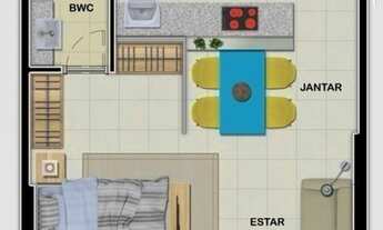 Imagem 4: EA- Parque Shopping, próximo ao Shopping Rio Mar, 1 e 2 quartos, no Pina, Moura Dubeux