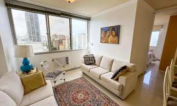 Imagem 3: SALA E QUARTO, SENDO SUÍTE, VISTA MAR E CRISTO