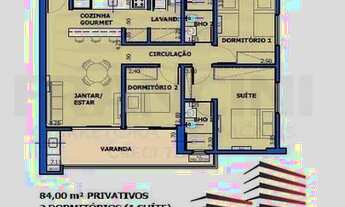 Imagem 4: Apartamento para Venda em Bauru, VILA AVIAÇAO, 3 dormitórios, 1 suíte, 3 banheiros, 3 vaga