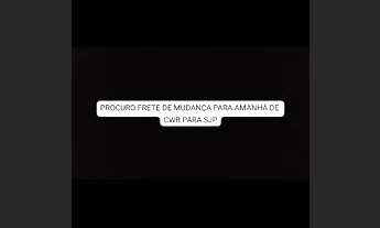 Imagem: PROCURO FRETE DE MUDANÇA PARA AMANHÃ DE