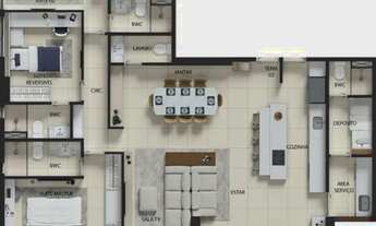 Imagem 3: Apartamento para venda com 132 metros quadrados com 4 quartos em Boa Viagem - Recife - PE