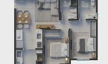 Imagem 13: Praia Brava - Apto 2 Quartos - Sacada Com Churrasqueira