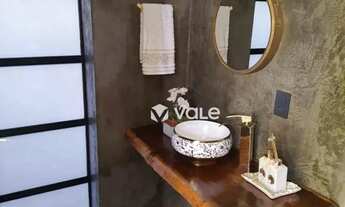 Imagem 4: Lindo sobrado de 600m² de terreno, estilo rústico com 4 quartos, terraço, rico em paisagis