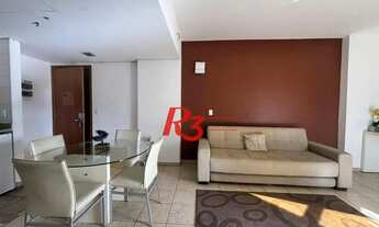 Imagem 4: Flat frente Mar com 2 dormitórios à venda, 56 m² por R$ 585.000 - Boqueirão - Santos/SP