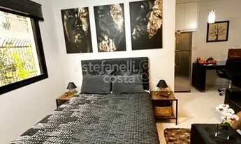 Imagem 2: Studio 32mt, com espaço de sala e quarto, cozinha e banheiro MOBILHADO