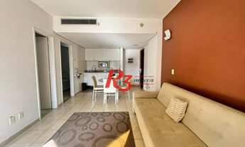 Imagem 2: Flat frente Mar com 2 dormitórios à venda, 56 m² por R$ 585.000 - Boqueirão - Santos/SP