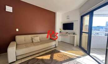 Imagem 5: Flat frente Mar com 2 dormitórios à venda, 56 m² por R$ 585.000 - Boqueirão - Santos/SP