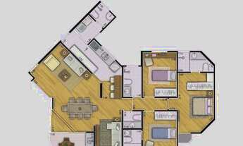 Imagem 5: Apartamento para venda 121m² 3quartos 2suites 2vagas próximo ao parque Burle Marx Panamby