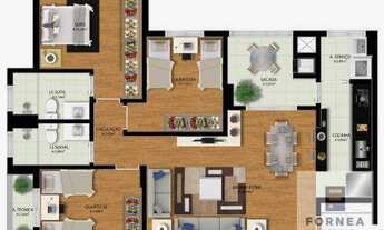 Imagem 4: Apartamento com 3 dormitórios à venda, 82 m² por R$ 750.000,00 - Mercês - Curitiba/PR