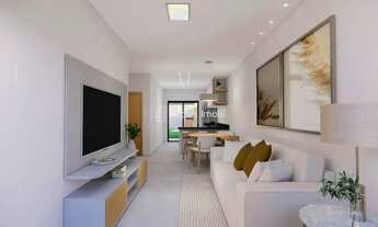 Imagem 3: Casa Linear em fase final de acabamento no Loteamento Solar Santa Rita