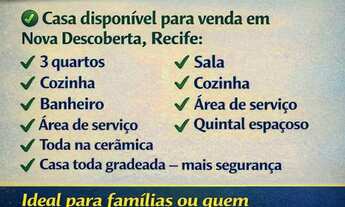 Imagem: Vende-se Casa em Nova Descoberta - 3 Quartos