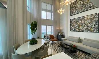 Imagem 2: Apartamento duplex mobiliado e decorado a venda tem 124 m² com 2 quartos em Alphaville - B