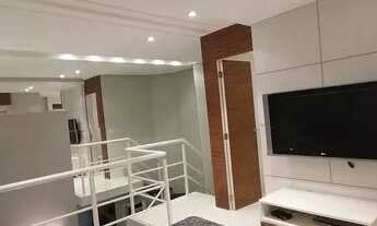 Imagem 6: MOEMA DUPLEX MOBILIADO, LINDO, ANDAR ALTO, LINDA VISTA, 70M2, AR CONDICIONADO E EXCEL LAZE