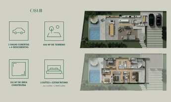 Imagem 2: Casa de condomínio em Rua Nicolau José Gravina - Cascatinha - Curitiba/PR