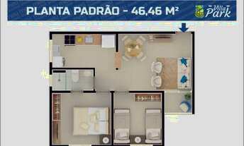 Imagem 5: D114/APARTAMENTO COM 46M²,COM ENTRADA PARCELADA E DESCONTO DE ATÉ 21MIL NA REGIÃO DA CIDAD