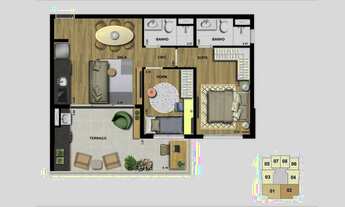Imagem 5: Alto padrão com 2 dormitórios e 2 vagas na garagem
