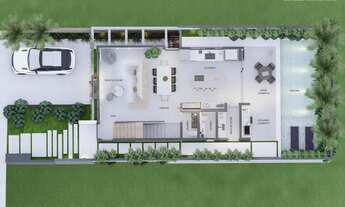 Imagem 4: Residência Unifamiliar de Alto Padrão com 4 suítes, piscina e vaga de auto elétrico no Aru