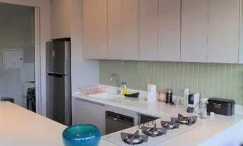 Imagem 5: Apartamento mobiliado para aluguel com 69m² 2 quartos, 2 vagas. Lazer completo. Vista mara